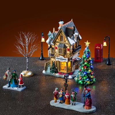 Tannenbaum Christmas Shoppe Set 13x47x29 cm Kerstdorp LEMAX - Lemax