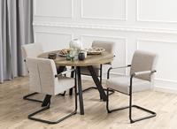 Sohome Eetkamerstoel 'Noud' Bouclé, kleur Beige - thumbnail