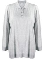 Totême oversized polo shirt - Grey - thumbnail