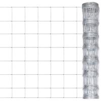 VidaXL Hek 50x1 m gegalvaniseerd staal zilverkleurig - thumbnail