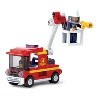 Sluban Fire Brigade Truck bouwstenen set - thumbnail