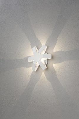 KonstSmide Ultra design buitenlampPescara Star 25cm wit - 7977-250 - thumbnail