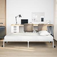 Bedframe zonder matras opvouwbaar 90x190 cm staal wit - thumbnail
