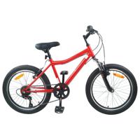 Kinderfiets 24 Inch 6-Speed voor 8-12 jaar oud Rood - thumbnail