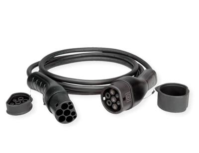 ROLINE Auto oplaadkabel Type2, 3-fase, 480VAC (3P+N+E), 16 A, 11 kW, 5 m