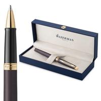 Waterman Hémisphère Metalic roller, fijn, zwart GT, giftbox - thumbnail