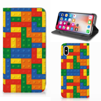 Apple iPhone Xs Max | Hoesje met Magneet | Blokken - thumbnail