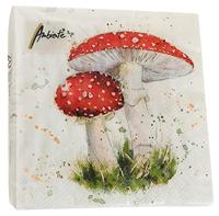 Ambiente Servetten 33x33cm Paddestoelen - thumbnail