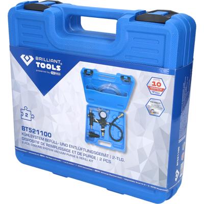 Brilliant Tools BT521100 Koelsysteem vul- en ontluchtingsapparaat, 4-delig
