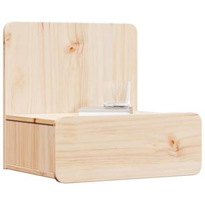 Wandbevestigde nachttafel 2 pcs Bruin 44 x 32.5 x 40 cm