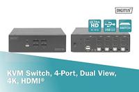 Digitus DS-12883 KVM-switch Zwart - thumbnail