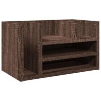 VidaXL Bureau organiser 44,5x24x25 cm bewerkt hout bruin eikenkleur - thumbnail