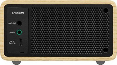 Sangean Genuine Mini DDR-7 Radio DAB+, VHF (FM) AUX, Bluetooth Hout