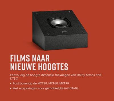Polk: Monitor XT90 Dolby Atmos Speakers - 2 stuks - zwart