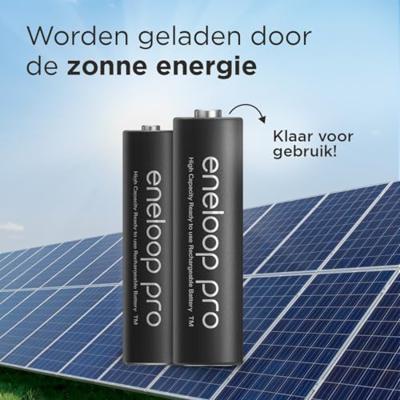 Oplaadbare batterijen PANASONIC ENELOOP PRO AA 2500 mAh 2 szt (BK-3HCDE/2CP) - thumbnail