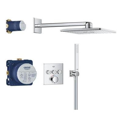 Grohe Precision SmartControl inbouw regendoucheset met 3 straalsoorten vierkant Ø31cm chroom