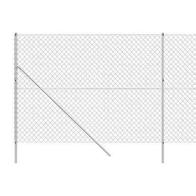 VidaXL Gaashek 1,6x10 m zilverkleurig