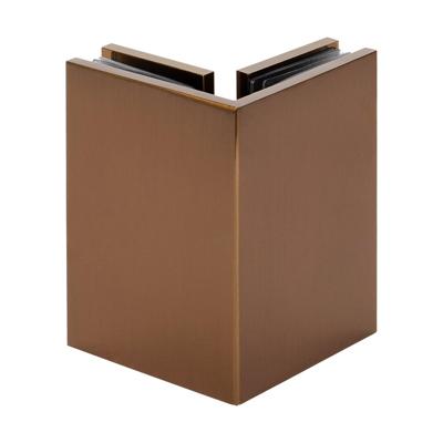 BRAUER Hoekbevestiging 2 stuks PVD koper geborsteld