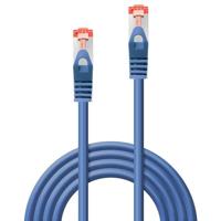 LINDY 47350 RJ45 Netwerkkabel, patchkabel CAT 6 S/FTP 0.30 m Blauw 1 stuk(s) - thumbnail