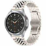 Stalen band - Starlight / sterrenlicht - Samsung Galaxy watch 7 / Galaxy Watch FE - 40mm & 44mm Stalen band - Starlight / sterrenlicht - Samsung Galaxy watch 7 / Galaxy Watch FE - 40mm & 44mm