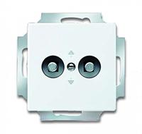 Busch-Jaeger 2CKA002495A0086 Afdekking 2-voudig Verkeerswit, Wit 1 stuk(s) - thumbnail