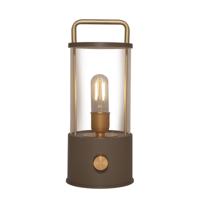 Portable lantaarn 25x11 cm taupe Anna's Collection - Annas collection - thumbnail