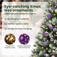 VidaXL Kunstmatige scharnierkerstboom met bedekte sneeuw 150 cm - thumbnail