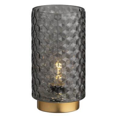 Tafellamp Cordoba LED - grijs - 20xØ10,5 cm - Leen Bakker