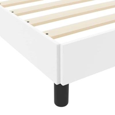 Bedframe met matras Puur Wit 80 x 200 cm Stof