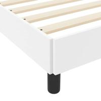 Bedframe met matras Puur Wit 80 x 200 cm Stof - thumbnail