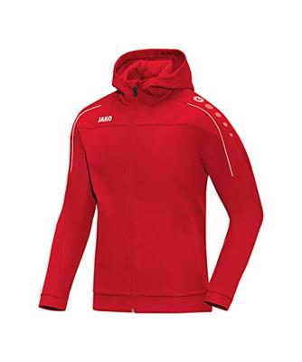 JAKO 6850D Jas Met Kap Classico Dames - Rood - 36