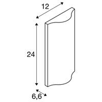 SLV VILUA 1002505 Buitenlamp (wand) LED vast ingebouwd Antraciet - thumbnail