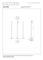 Lucide ANTRIM - Oplaadbare Leeslamp Binnen/Buiten - Accu/Batterij - LED Dimb. - 1x2,2W 2700K - IP54 - Met draadloos oplaadstation - Wit - thumbnail