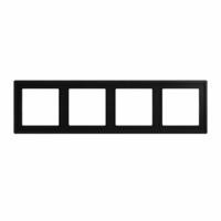 JUNG LS 984 SWM 4 voudig afdekraam LS990 grafiet mat zwart - thumbnail