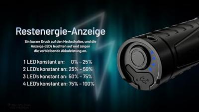NiteCore MH15 Zaklamp werkt op een accu LED 2000 lm 142 g NiteCore MH15 Zaklamp werkt op een accu LED 2000 lm 142 g