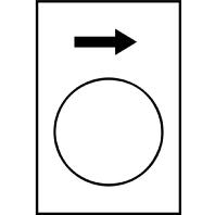 Harmony Etiket zwart zwarte pijl omhoog | 10 stuk stuks