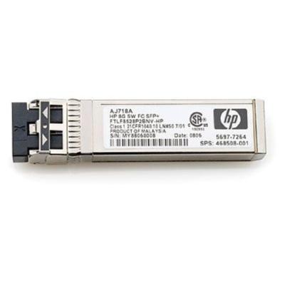 HPE - SFP (mini-GBIC) transceivermodule - 8GB glasvezelkanaal (SW) - voor HPE 8Gb, SN6000; StorageWorks 8/20q, 8Gb, MPX200, SN6000 HPE - SFP (mini-GBIC) transceivermodule - 8GB glasvezelkanaal (SW) - voor HPE 8Gb, SN6000; StorageWorks 8/20q, 8Gb, MPX200, SN6000