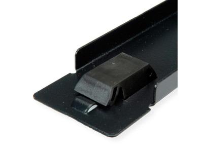ROLINE 19 Blindplaat snap-in, 1 HE, zwart