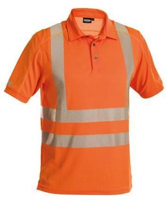 DASSY hogezichtbaarheid polo brandon oranje l
