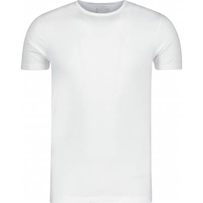 Slater O-Neck T-Shirt Tencel Stretch White (8100)