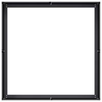 Plantenbak 100x100x30 cm staal zwart - thumbnail