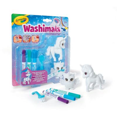 Crayola washimals dieren eenhoorn en uil una