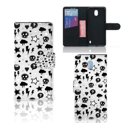 Telefoonhoesje met Naam Nokia 1 Plus Silver Punk Telefoonhoesje met Naam Nokia 1 Plus Silver Punk