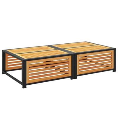 Tuintafel met kruk massief acaciahout
