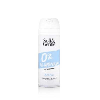 Soft&Gentle Deodorant Spray Active Aluminium Free (150ml)
