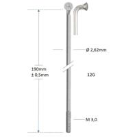 Alpina spaak zink 12-216 zonder nippel (144st) - thumbnail