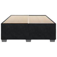 Bedframe zonder matras 140x190 cm fluweel zwart - thumbnail
