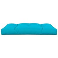 VidaXL Palletkussen 120x80x12 cm stof turquoise - thumbnail