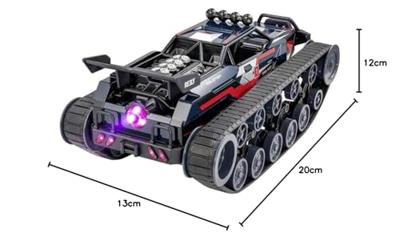 Reely All Terrain Brushed 1:12 Speciaalvoertuig Elektro Crawler Rupsaandrijving RTR 2,4 GHz Incl. accu en laadkabel