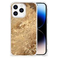 iPhone 14 Pro Anti-Shock Hoesje Marmer Creme - thumbnail